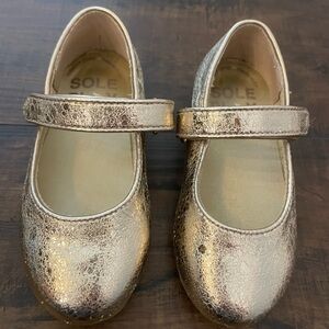 Sole Play Golden Toddler Girl Dress Shoes Size 7